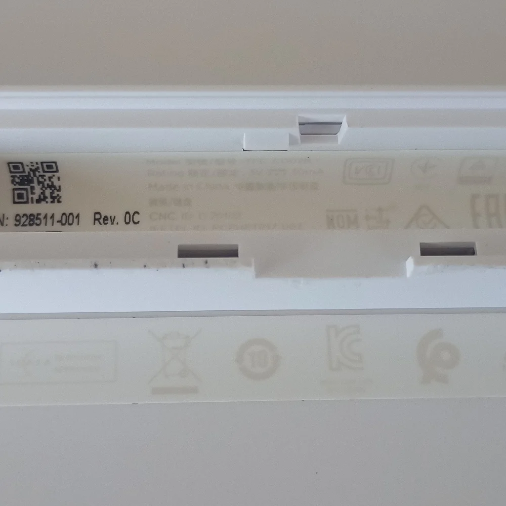 HP Wireless Keyboard - No USB Receiver Dongle - White